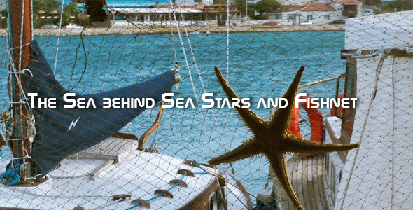 The Sea Behind The Sea Stars And Fishnet alt