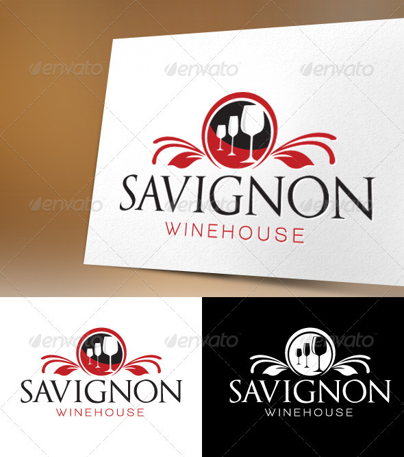 Savignon Winehouse Logo Template - Food Logo Templates