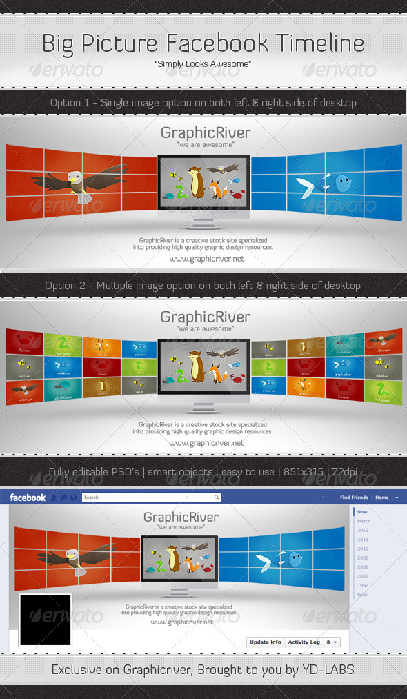 Big Picture Facebook Timeline - Facebook Timeline Covers Social Media