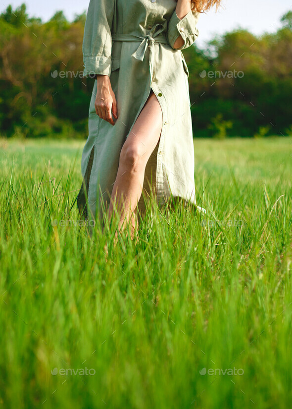 green grass dress