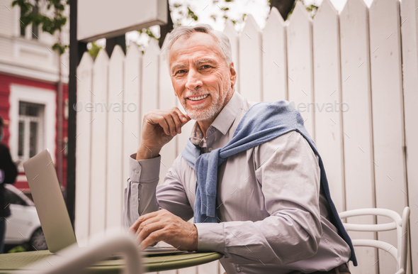 Handsome senior man - Stock Photo - Images