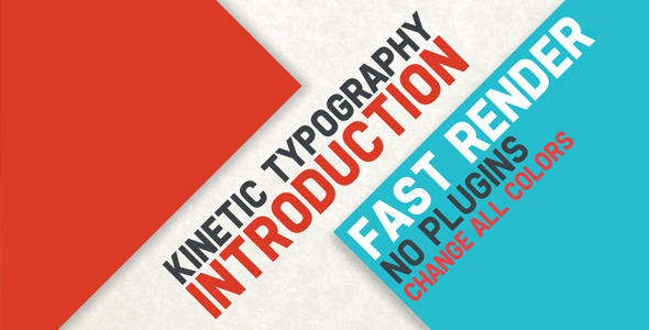 Kinetic Typography Intro - VideoHive 2898762