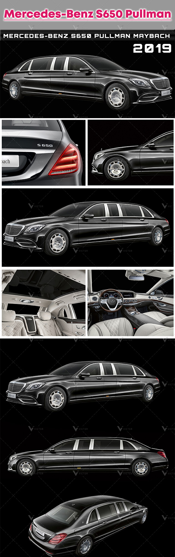 Mercedes-Benz S650 Pullman - 3Docean 31601328