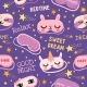 Dream Mask Seamless Pattern