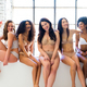 Beautiful women posing in underwear Stock Photo by oneinchpunchphotos