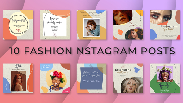 Fashion Instagram Posts - VideoHive 31602502