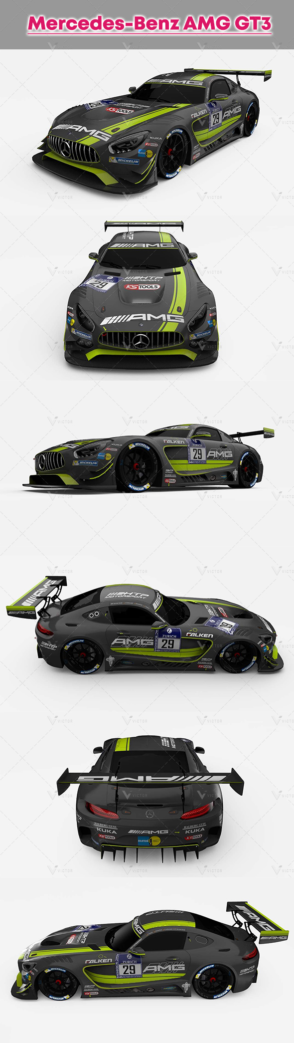 Mercedes-Benz AMG GT3 - 3Docean 31602895