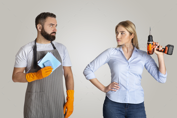 Gender stereotypes, gender and role in society - Stock Photo - Images