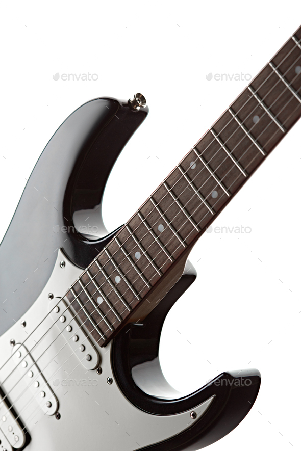 Download Electric Guitar Isolated On White Background Stock Photo By Nomadsoul1