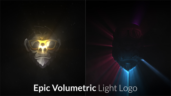 Epic Volumetric Light Logo Intro