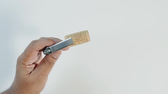 Wine Cork Screw In Hand alt