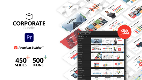 Corporate Bundle Infographics Premiere Pro Template