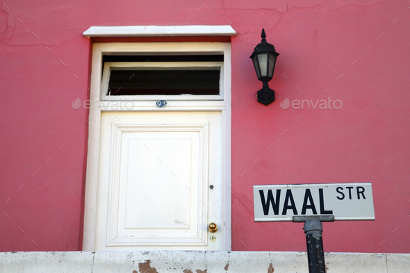 Colourful house in Bo-Kaap - Cape Town - Stock Photo - Images