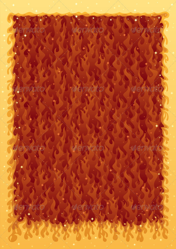 Fire Frame - Backgrounds Decorative