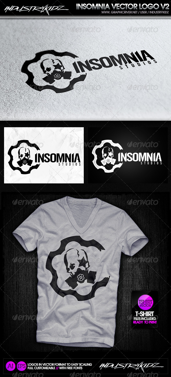 Insomnia Gas Mask Logo - Symbols Logo Templates