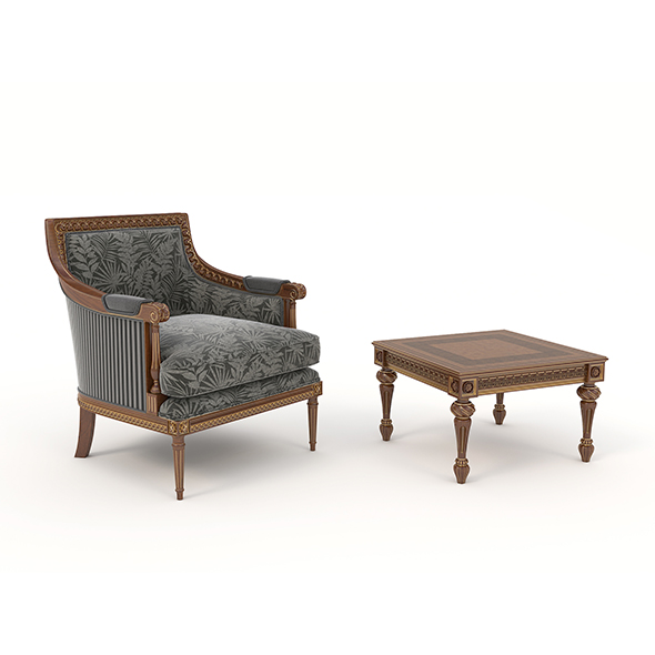 Classic Armchair and - 3Docean 31635599