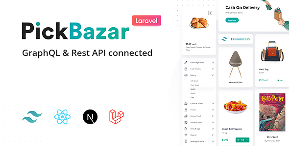 Pickbazar Laravel – React, Next, REST & GraphQL Ecommerce