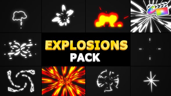 Cartoon Explosions Pack | FCPX