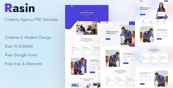 Rasin Creative Agency - ThemeForest 31596356