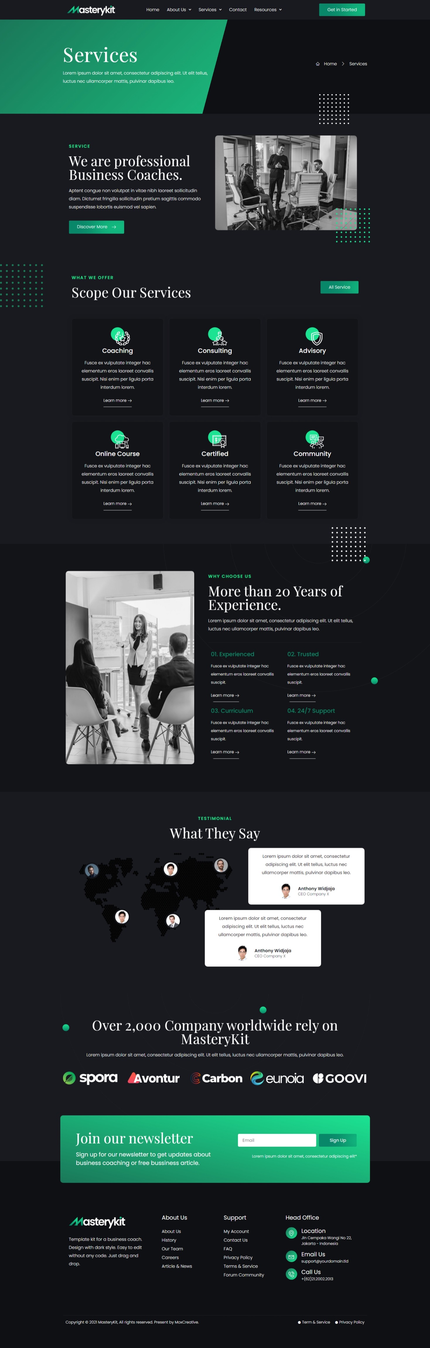 MasteryKit - Business Coach Elementor Template Kit by moxcreative ...