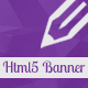 Purple - Html5 Animated Banner Template V5