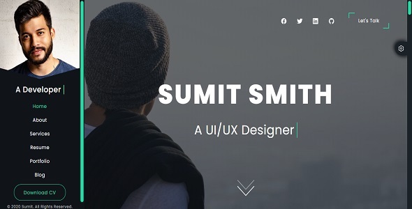 Sumit – Responsive Personal Portfolio Template