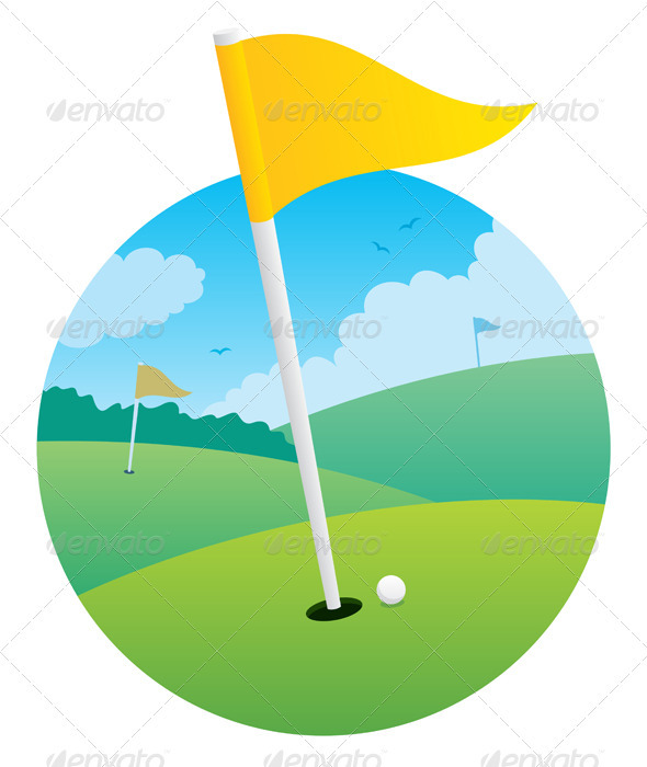 Golf Flag - Sports/Activity Conceptual