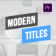 Modern Auto-Resizing Titles I Premiere Pro - VideoHive Item for Sale