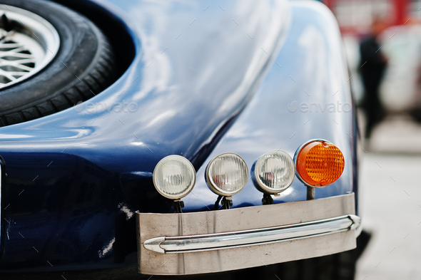 Rear Headlights Of Old Classic Car Stock Photo By Asphotostudio Photodune