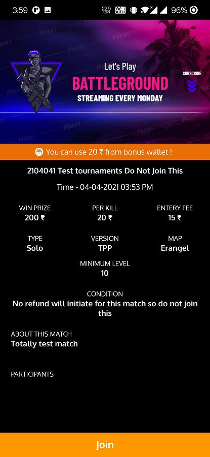 Play tournament - Biggest multi vendor eSports platform by codegente