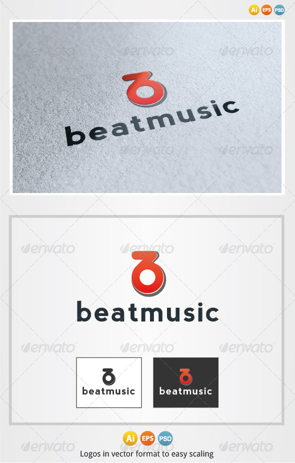 Beat Music Logo - Letters Logo Templates