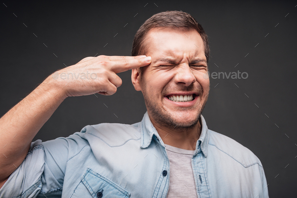 Frustration and despair.  - Stock Photo - Images