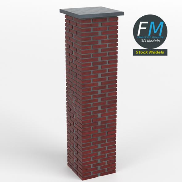 Brick pillar - 3Docean 31666290