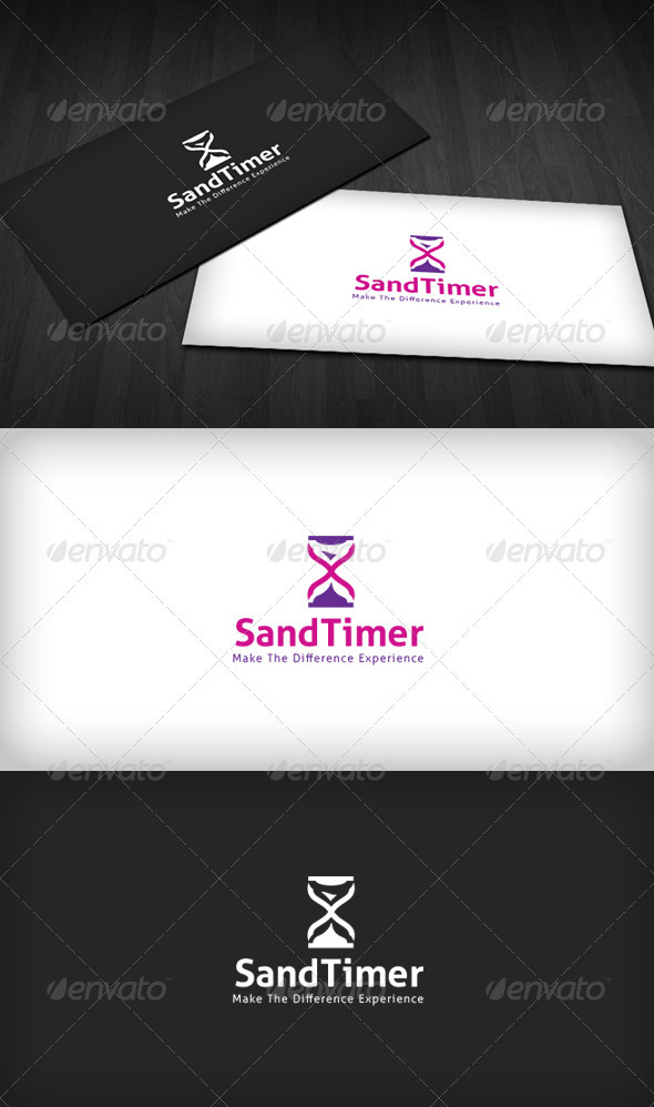 Sand Timer Logo - Objects Logo Templates