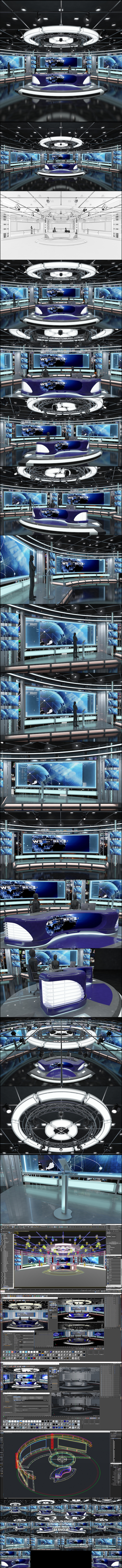 Virtual TV Studio - 3Docean 21557295