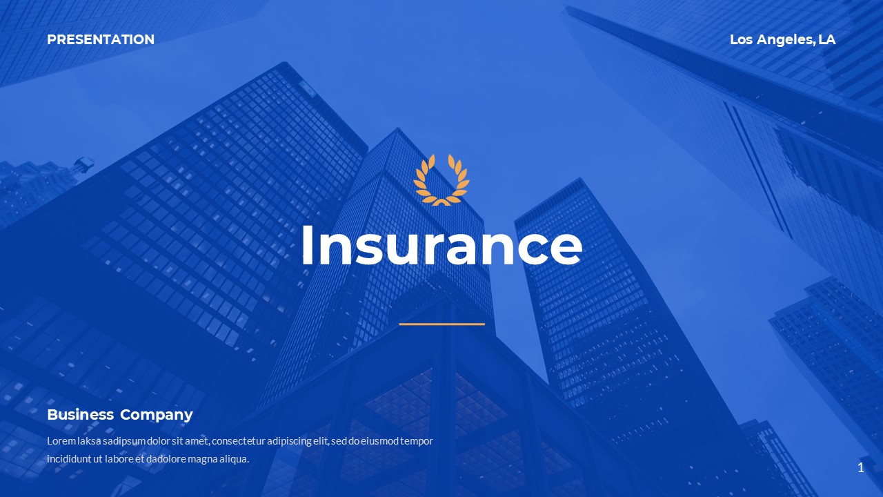 Insurance Company Business Multipurpose Presentation Google Slides