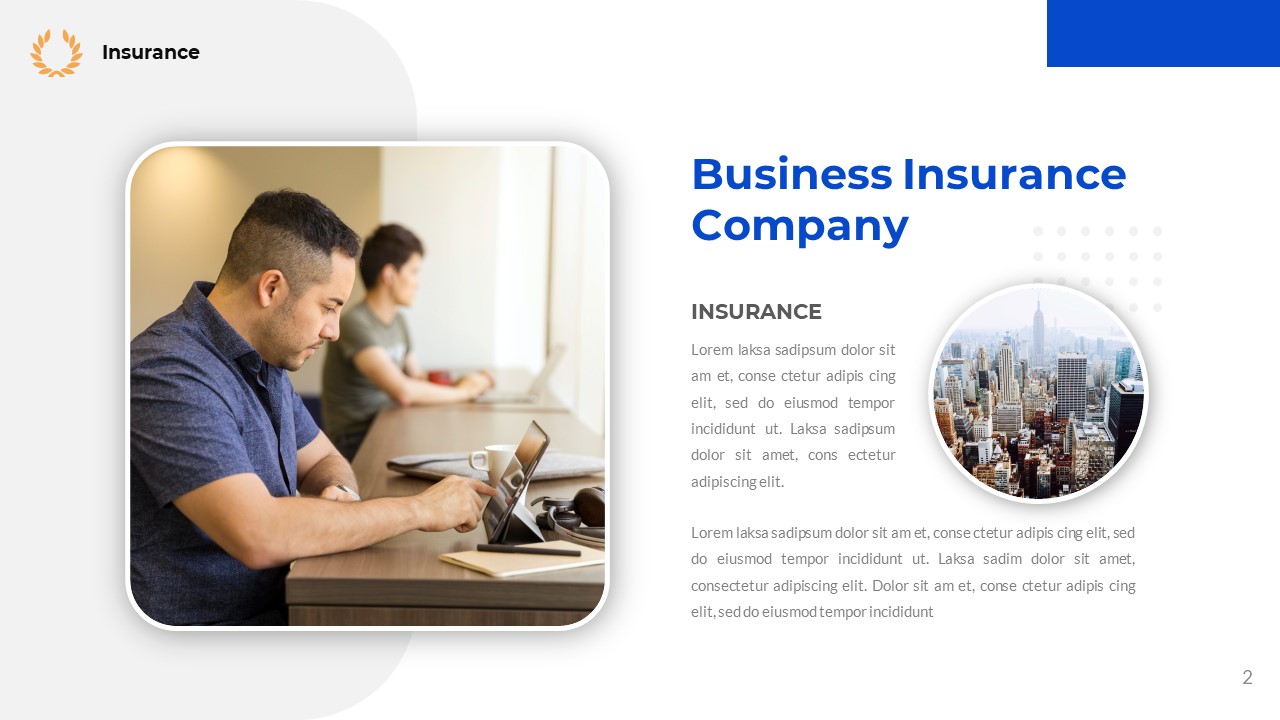 Insurance Company Business Multipurpose Presentation Keynote Template