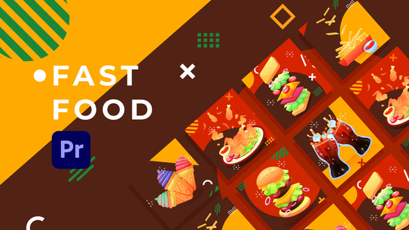 Fast Food Product Promo | Premiere Pro MOGRT