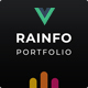 Rainfo - Vue JS Minimal Agency and Portfolio Template