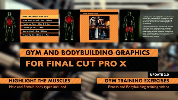 Gym and Bodybuilding for Final Cut Pro X