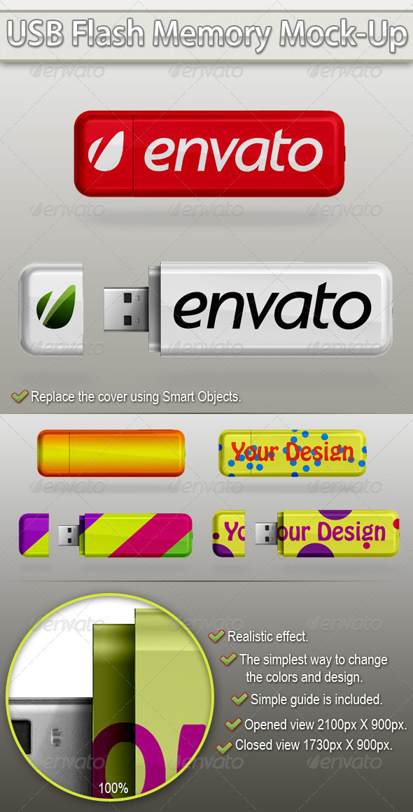 USB Flash Memory Mock-Ups - Miscellaneous Packaging