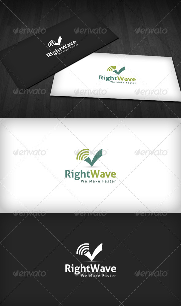 Right Wave Logo - Symbols Logo Templates