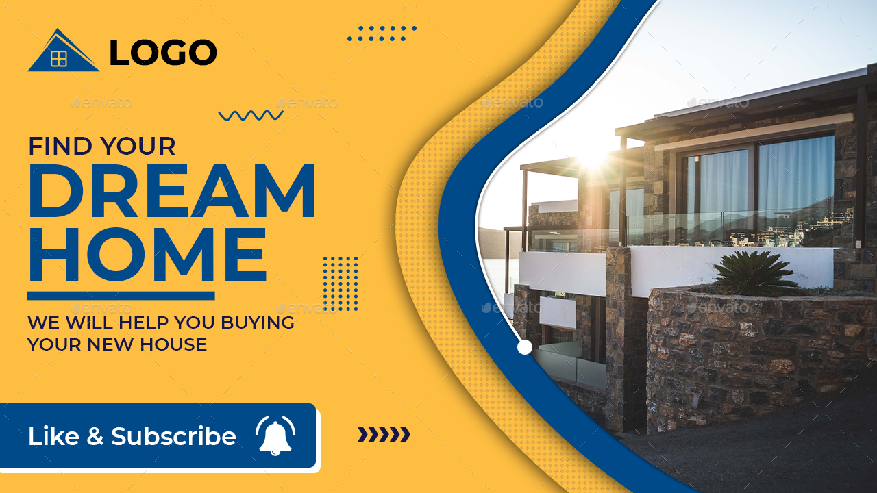 Real Estate Youtube Thumbnail,  Elements GraphicRiver