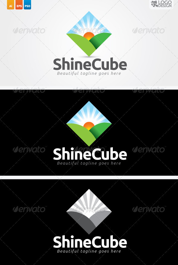 Shine Cube - Nature Logo Templates