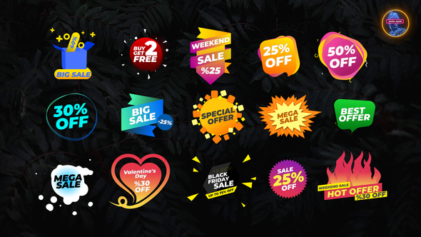 Sale Badges - VideoHive 31680844