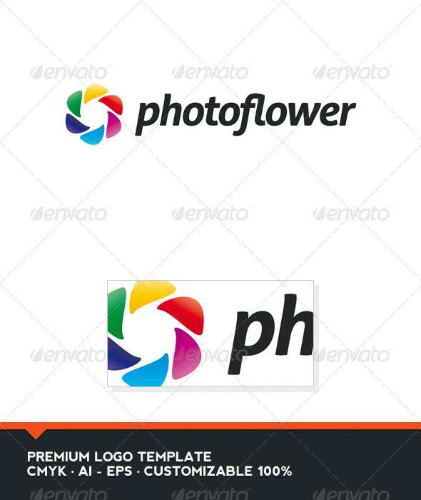 Photo Flower Logo Template - Abstract Logo Templates