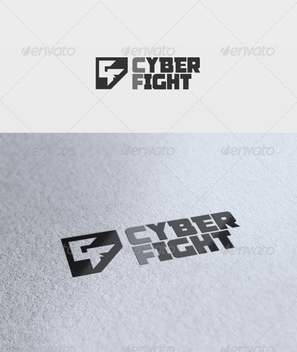 Cyber Fight Logo - Letters Logo Templates
