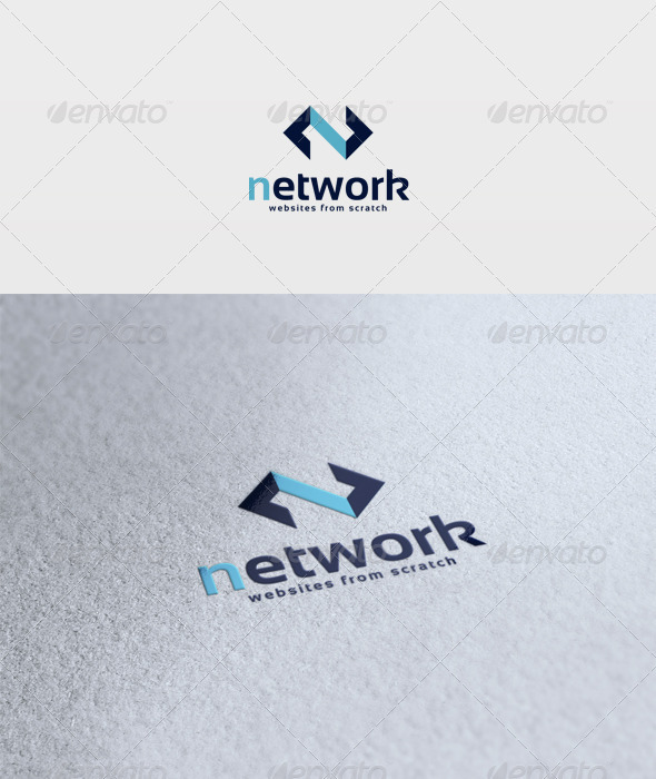 Network Logo - Letters Logo Templates