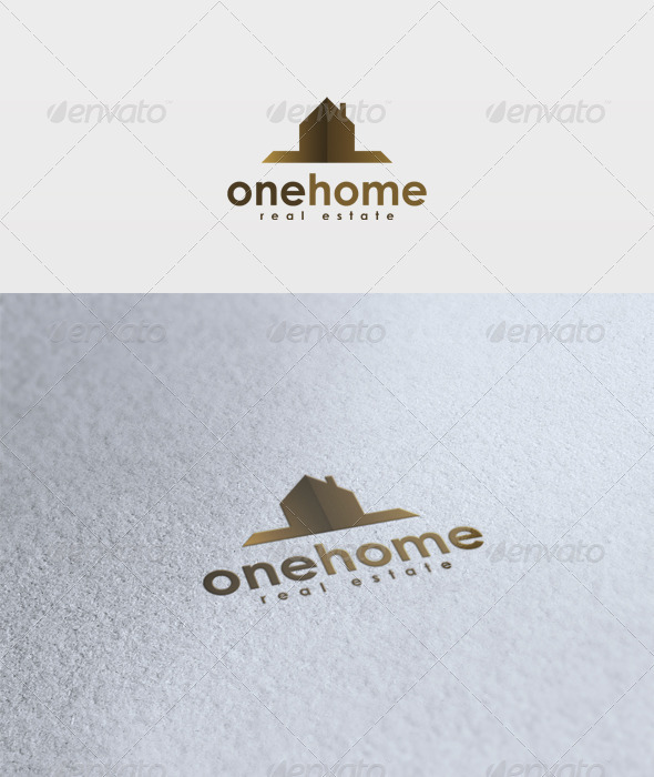 One Home Logo - Buildings Logo Templates