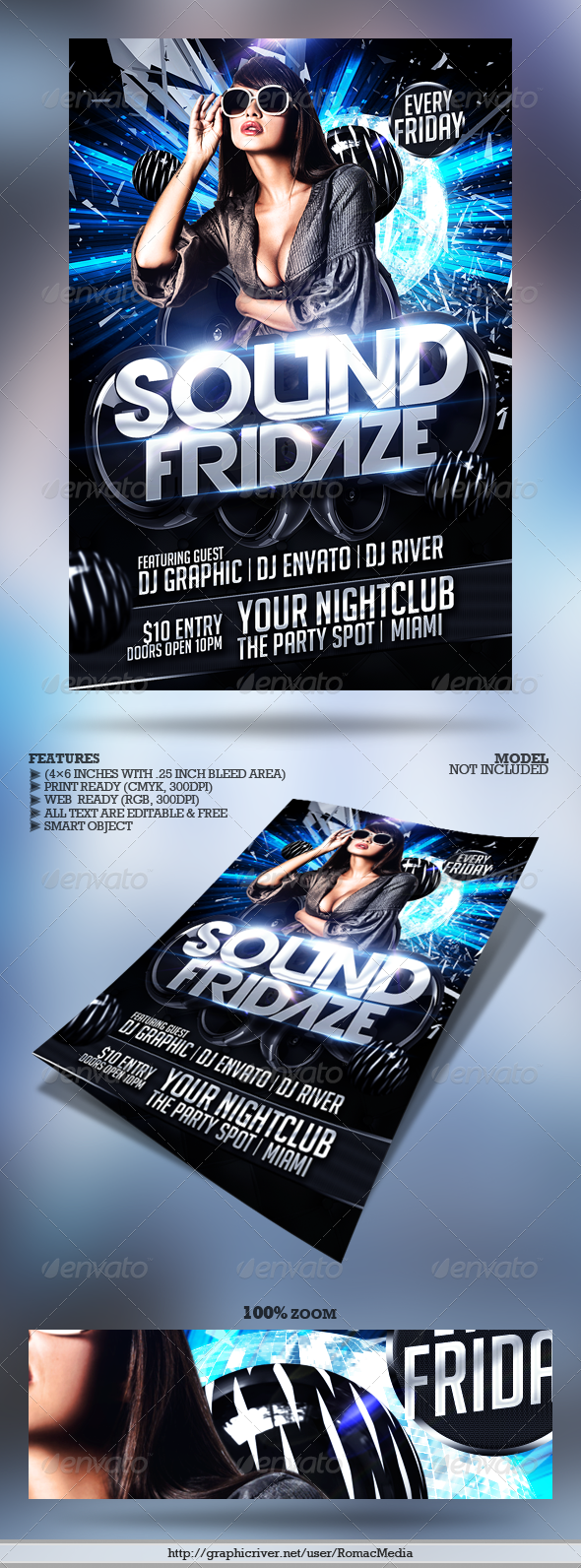 Club Sessions l Big Sound Party Flyer - Clubs & Parties Events